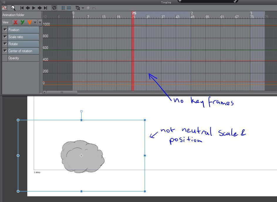Cannot edit animation curve in graph editor - CLIP STUDIO ASK