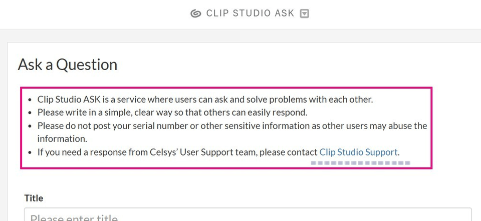 Deactivation Limit - URGENT - CLIP STUDIO ASK
