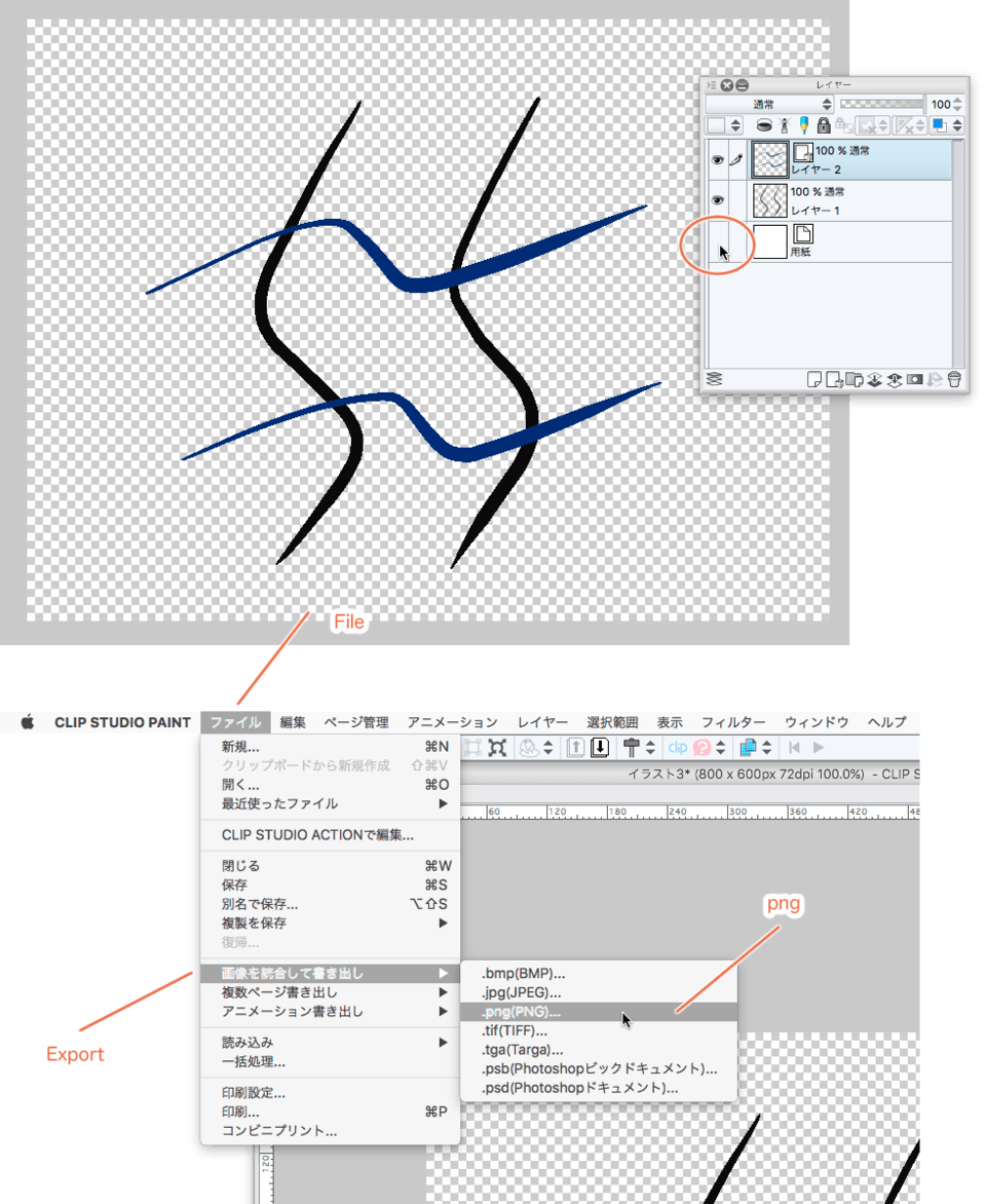 Exporting Multiple Layers Together Clip Studio Ask