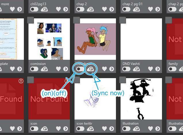 The guide is being no help in setting up Sync - CLIP STUDIO ASK