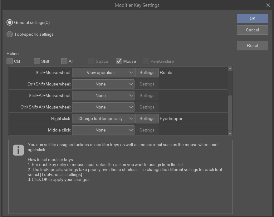 Mouse right click is suddenly eye dropper tool, how do I change it 