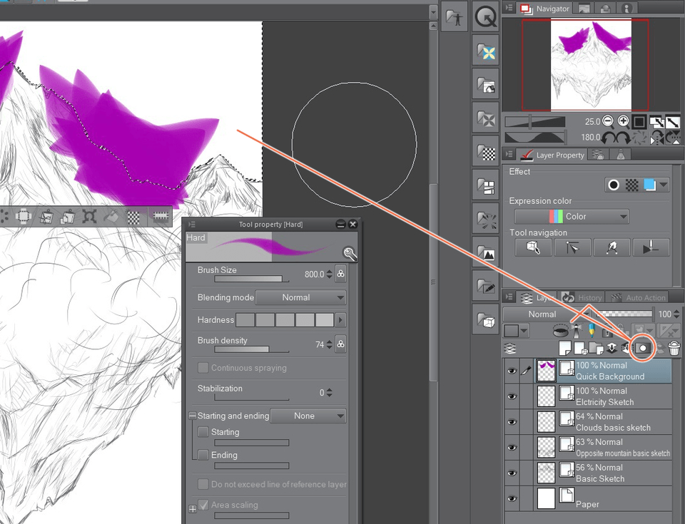 Selection tool for restricted painting not working - CLIP STUDIO ASK