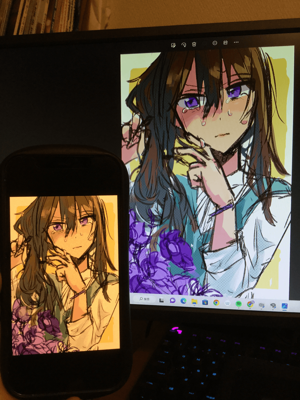Color Difference Between Smartphone And Pc Clip Studio Ask