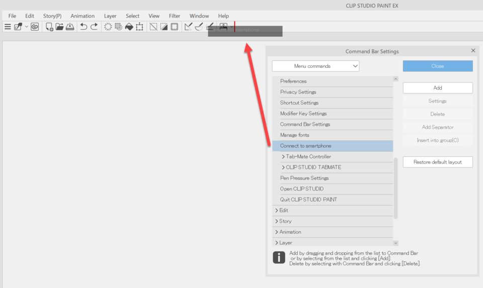 my companion button is not showing up on my computer. - CLIP STUDIO ASK