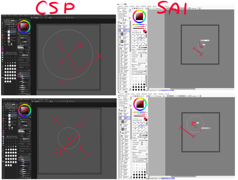 SAI처럼 브러시 크기 변경 - CLIP STUDIO ASK