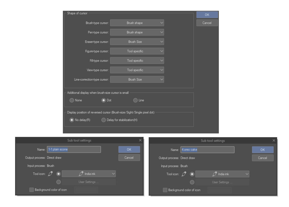 Brush shape cursor not showing - CLIP STUDIO ASK