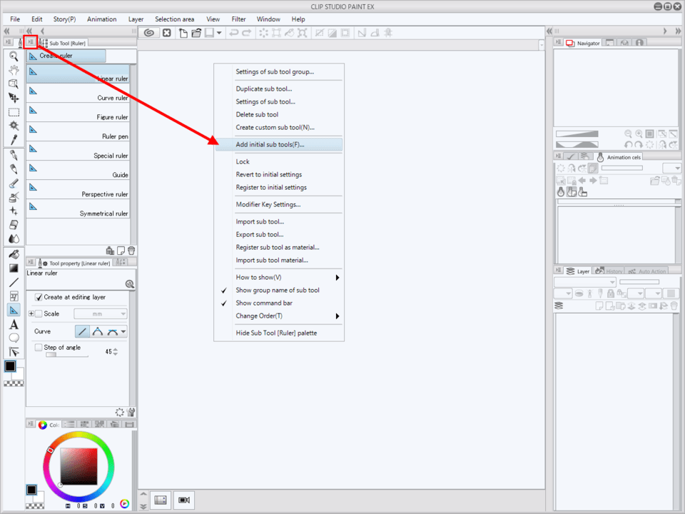 I deleted my Symmetry Ruler, help? - CLIP STUDIO ASK