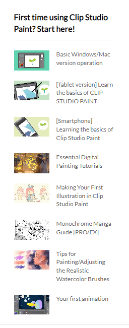 where to start please? - CLIP STUDIO ASK