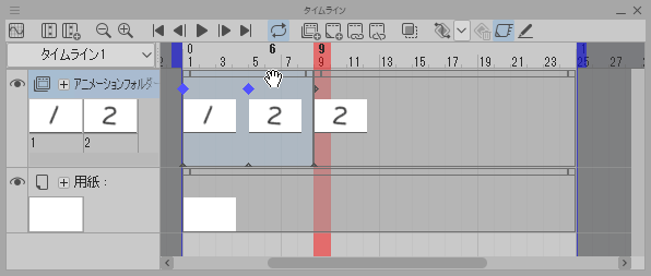 Cannot duplicate with keyframe position information - CLIP STUDIO ASK