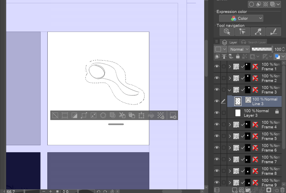 Lasso tool issue surrounding drawing disappear when moving selected