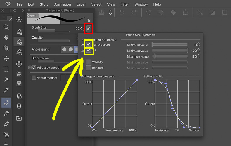 How To Turn Off Pen Pressure In Clip Studio Paint