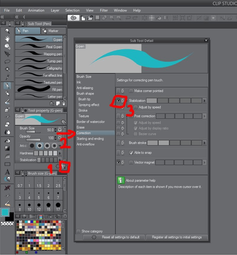 No Stabilizer Clip Studio Ask