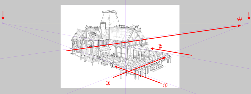 Please tell me how to set the perspective ruler of this picture? - CLIP ...