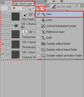 batch delete inactive layers - CLIP STUDIO ASK