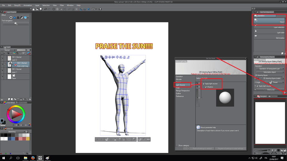 Help us to use 3D models - CLIP STUDIO ASK