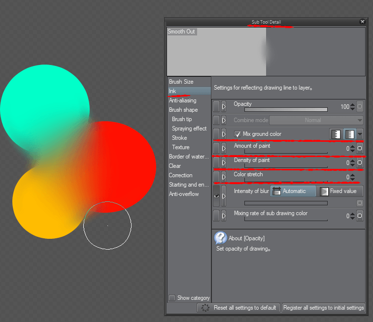 How do I fix my blur tool when it wont blend my colors? - CLIP STUDIO ASK