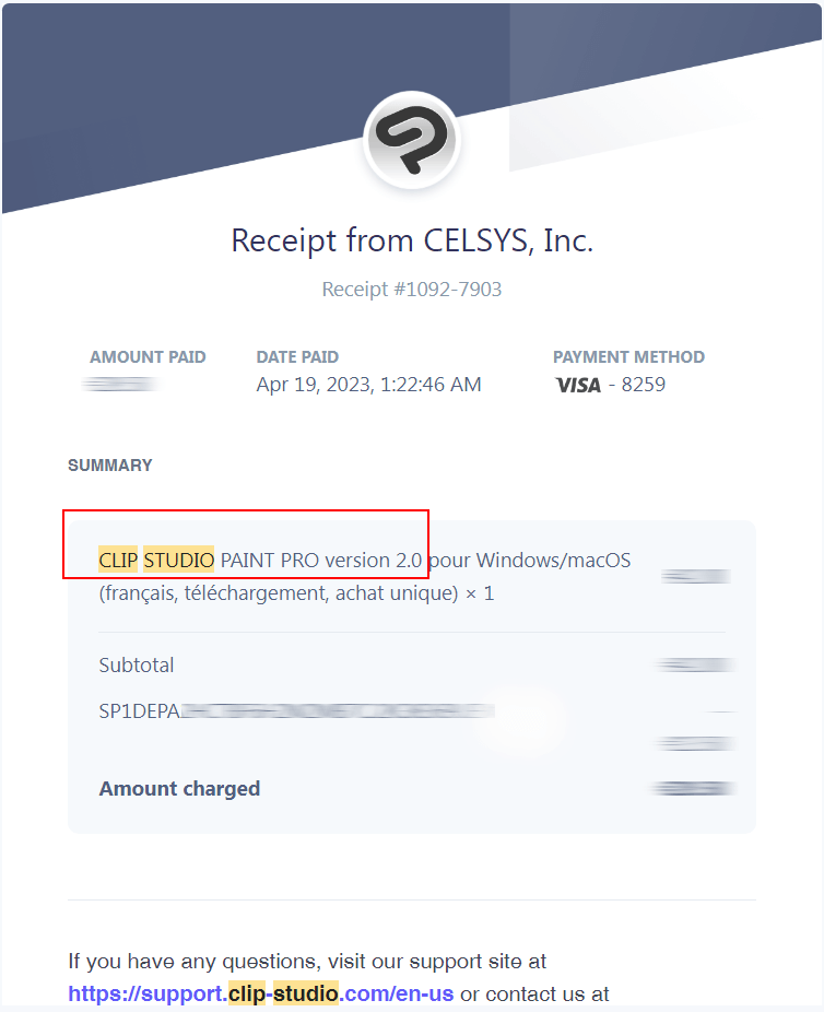 Why my license expired (continued) CLIP STUDIO ASK