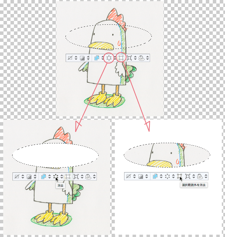 選択範囲のレイヤー抽出は可能でしょうか Clip Studio Ask
