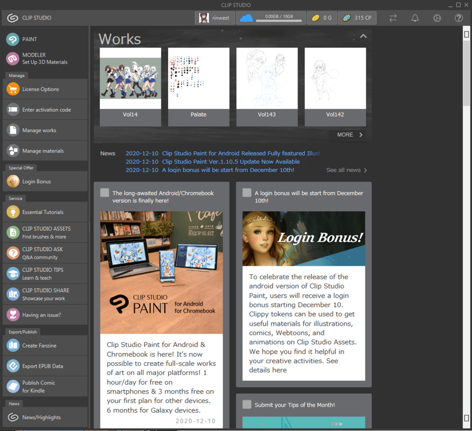 Clip Studio Offline and can't fix CLIP STUDIO ASK
