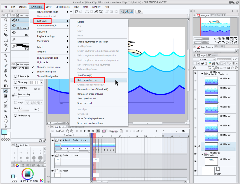 アニメーションとセルの繰り返し Clip Studio Ask
