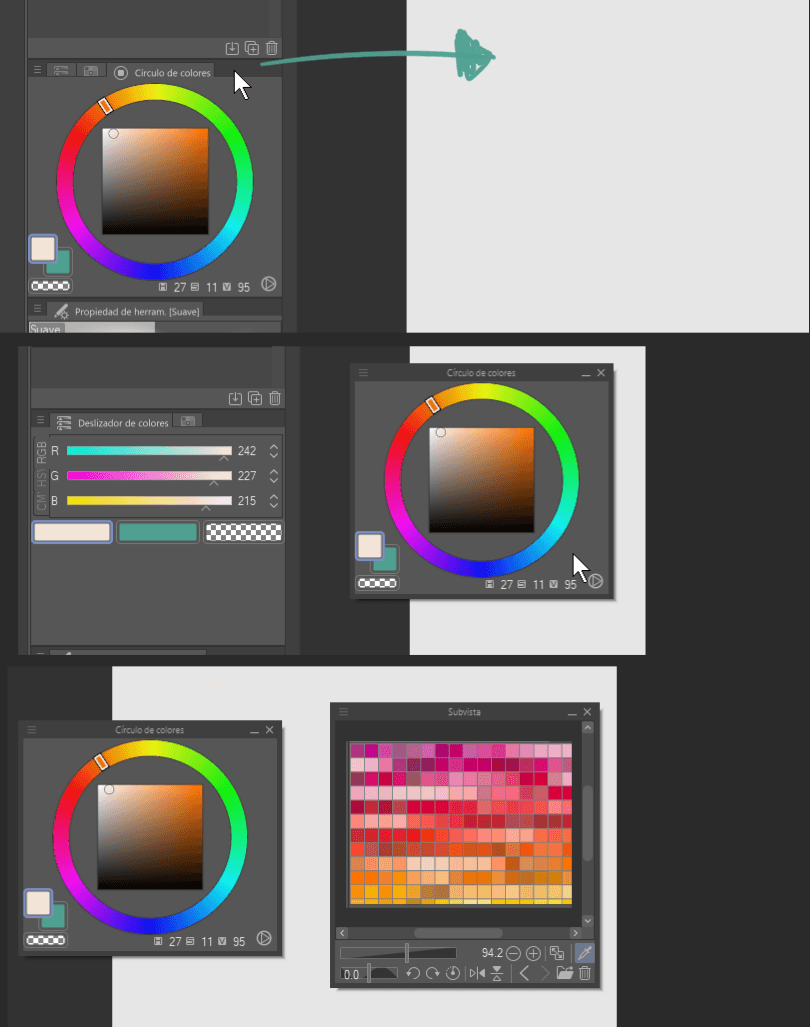 Tutustu 64+ imagen color picker clip studio