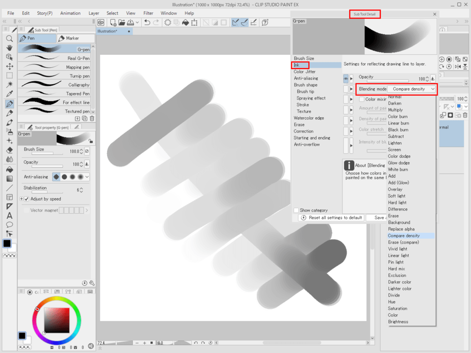 Overlapping paint? CLIP STUDIO ASK
