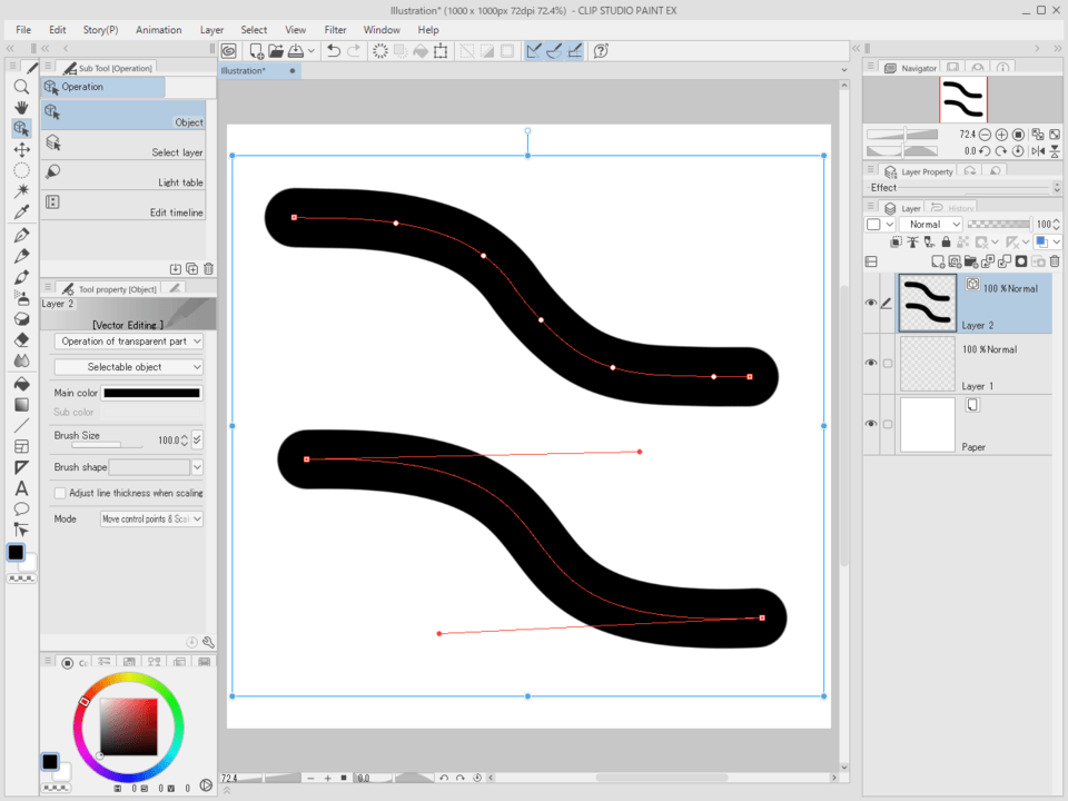 Is using the Correction tool the only way to simplify a vector? - CLIP  STUDIO ASK