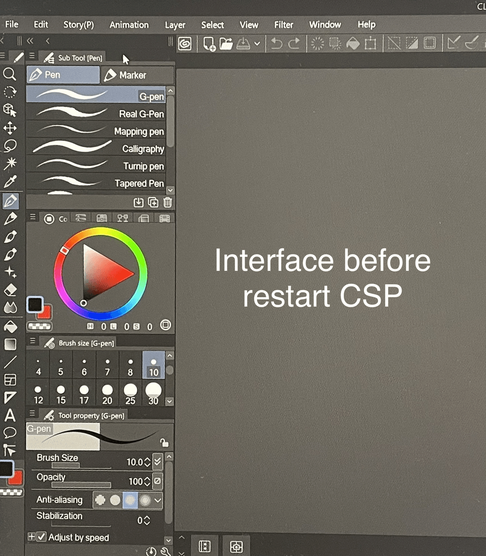 Updated CSP: Interface Issues - CLIP STUDIO ASK
