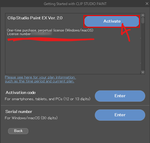 Cannot activate. - CLIP STUDIO ASK