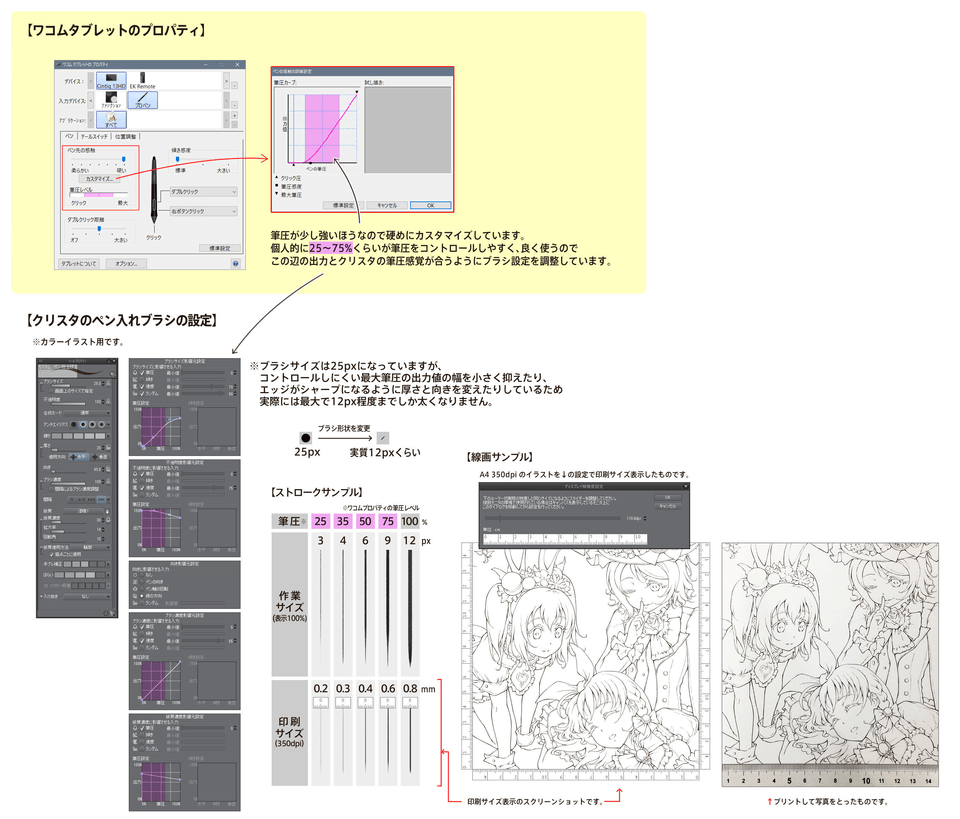 主線の適切なブラシサイズを教えてください Clip Studio Ask