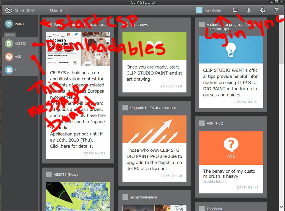 Clip Studio Assets missing? - CLIP STUDIO ASK