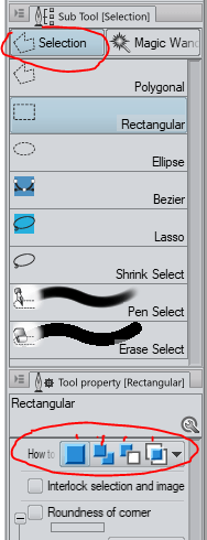 Selection tool - CLIP STUDIO ASK