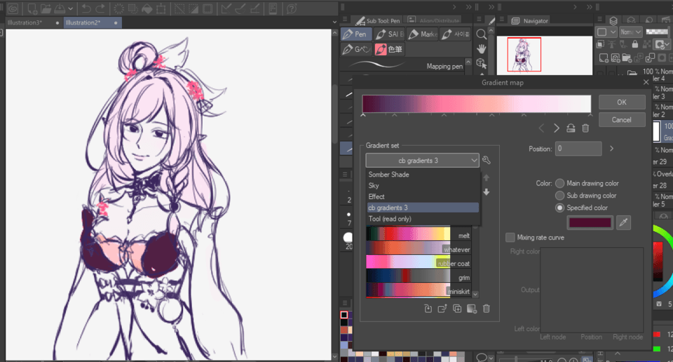i downloaded many gradient map but not all shown here - CLIP STUDIO ASK