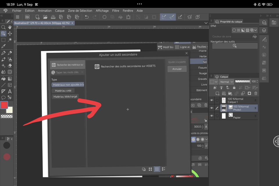 Problem using additional materials (Android version) - CLIP STUDIO ASK