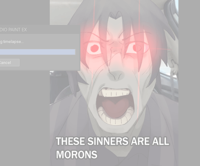 CSP freezes when exporting timelapse, how do I fix this/export the timelapse? CLIP STUDIO ASK