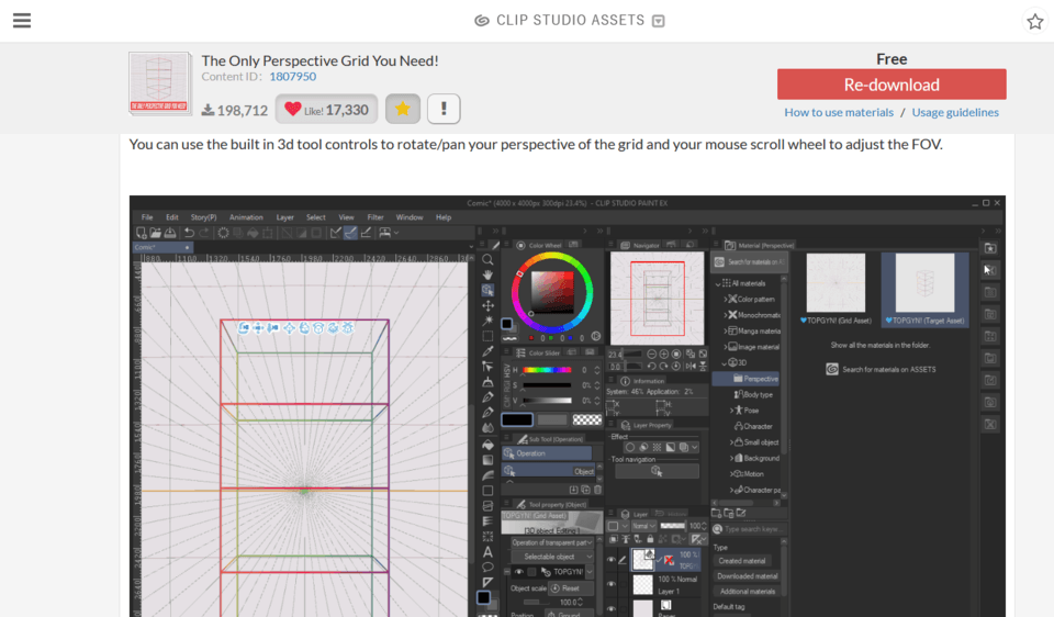 Can't find downloaded asset? - CLIP STUDIO ASK