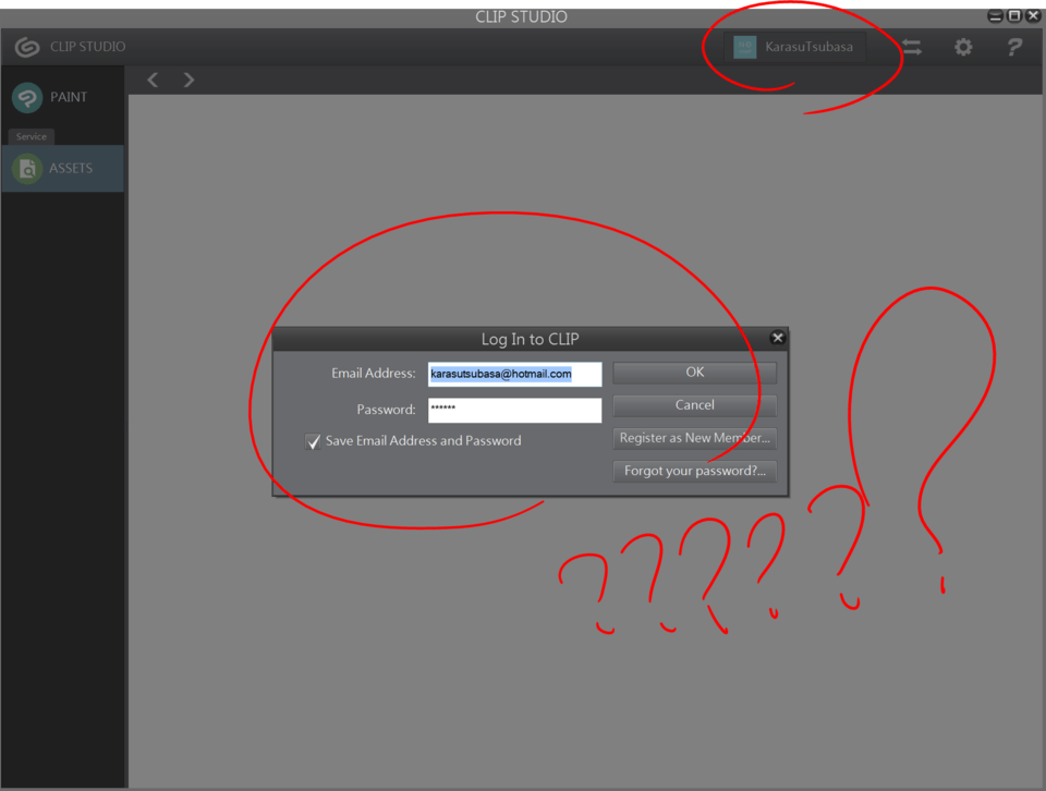 Already logged in, but keep bounced out when downloading Please login - CLIP  STUDIO ASK