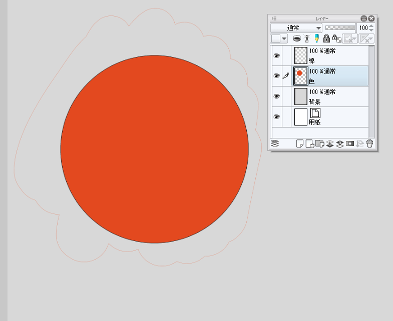 塗りつぶしの透明色で色を消すと色が残ってしまいます Clip Studio Ask