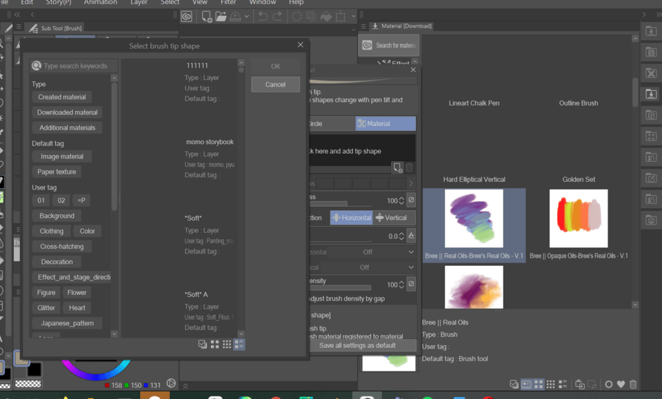 downloaded materials not working / no image - CLIP STUDIO ASK