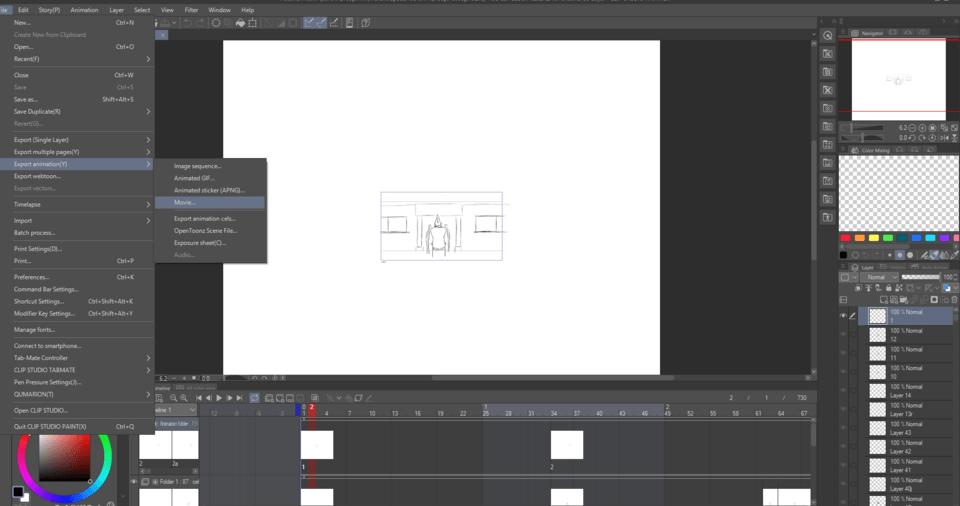 Unable to export animation - CLIP STUDIO ASK