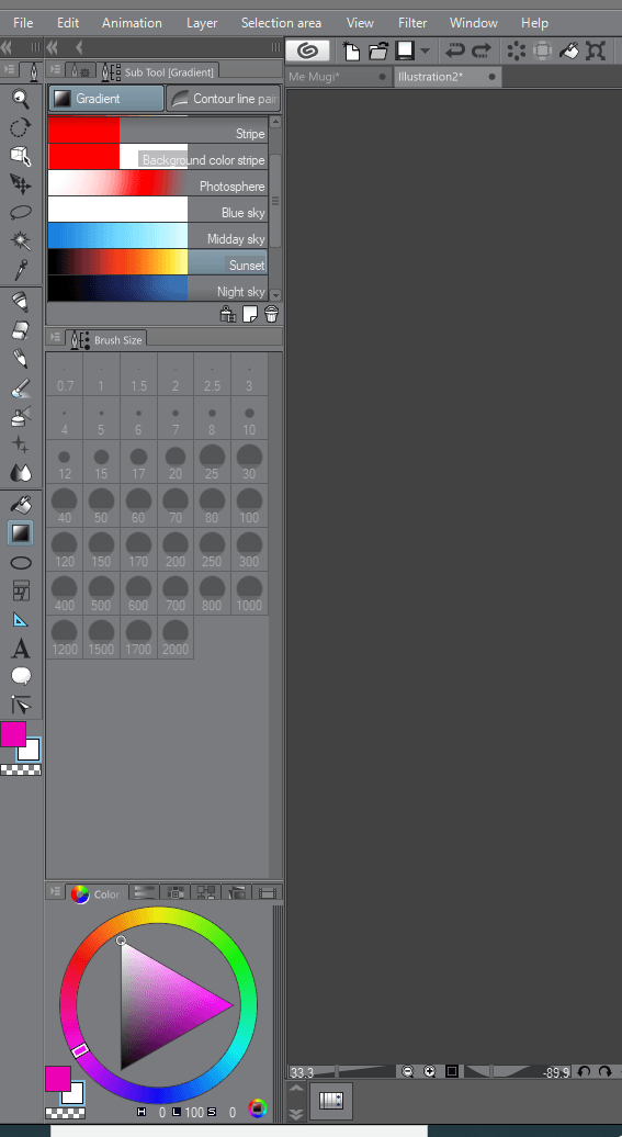 How can I make custom gradients? - CLIP STUDIO ASK