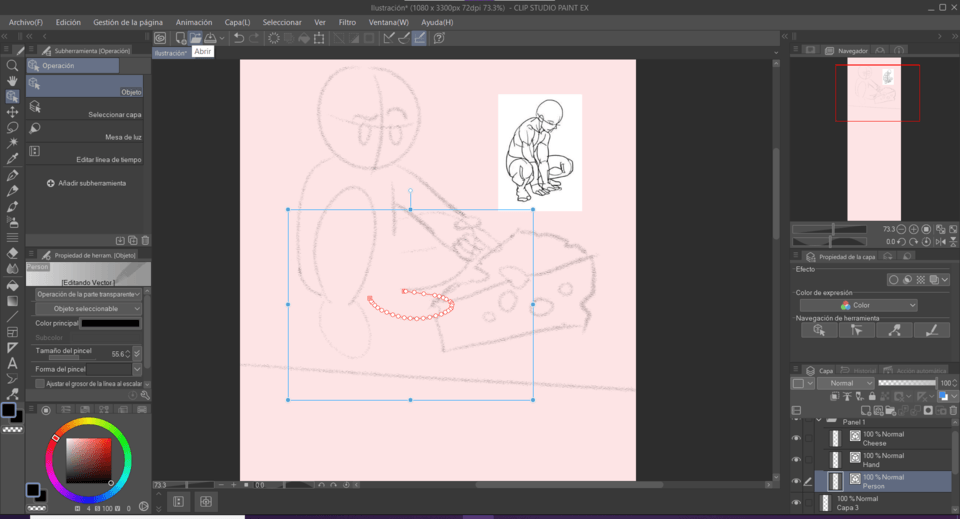Object Selection Box too big to resize or rotate CLIP STUDIO ASK