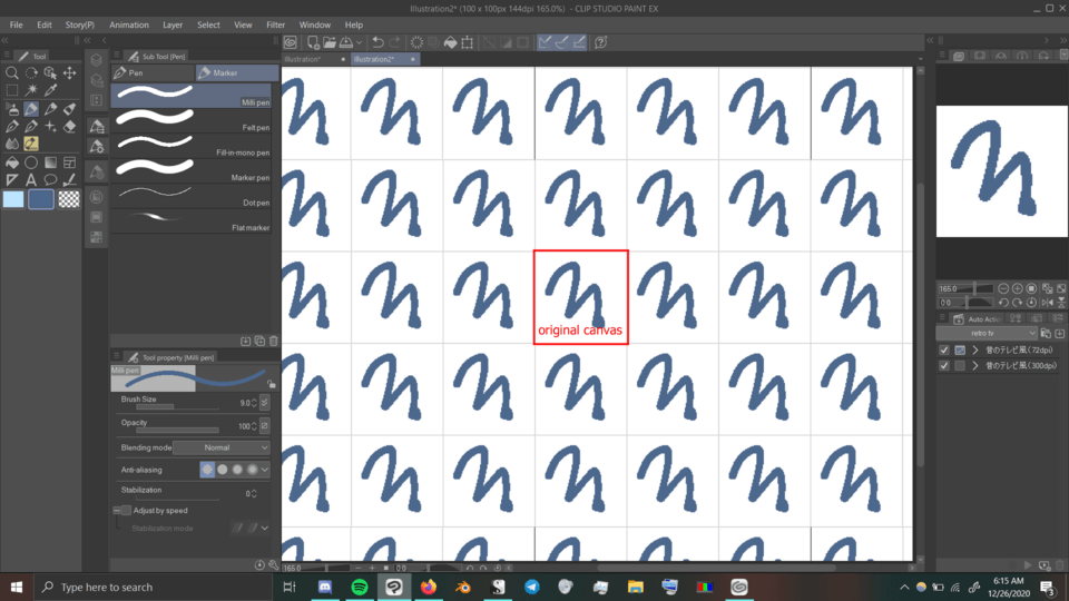 Feature Request: repeating canvas on workspace - CLIP STUDIO ASK