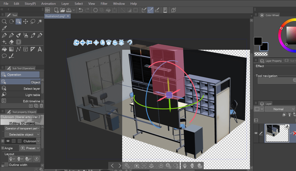 Moving a 3D object from a scene to a different canvas - CLIP STUDIO ASK