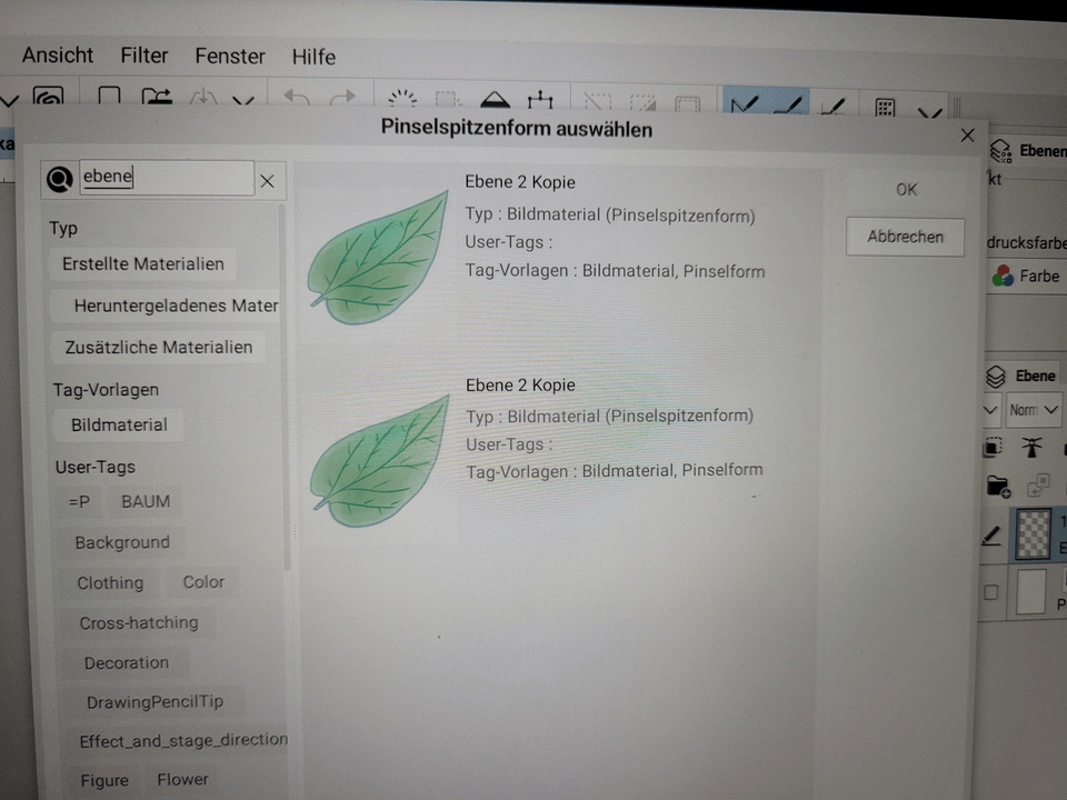 Ya no puedes eliminar los pinceles que hayas inventado tú mismo. Por