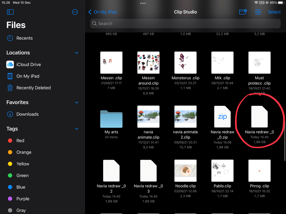 CLIP STUDIO PAINT 아이패드 파일 삭제 CLIP STUDIO ASK