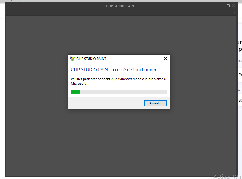 クリップスタジオペイントクラックを開こうとするたびに CLIP STUDIO ASK