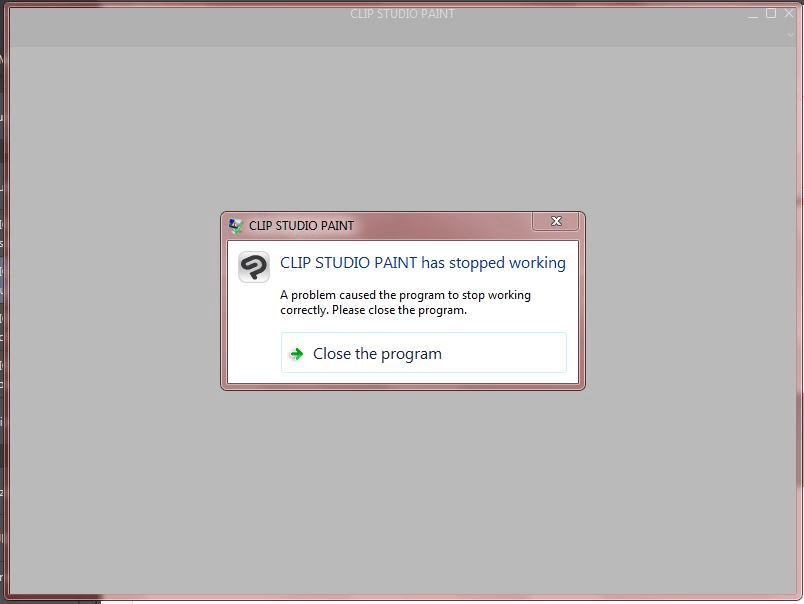 Why the Clip Studio Paint is error? - CLIP STUDIO ASK