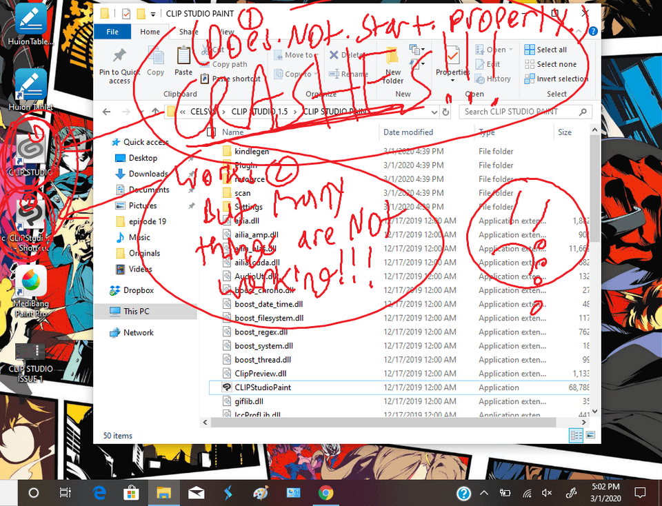 Clip Studio Download Page Crashing And All Speech Bubbles, Including