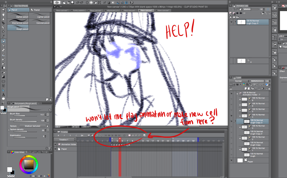 cannot play animation! - CLIP STUDIO ASK